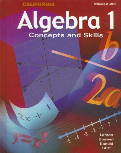 9780618163830: California Algebra 1: Concepts and Skills