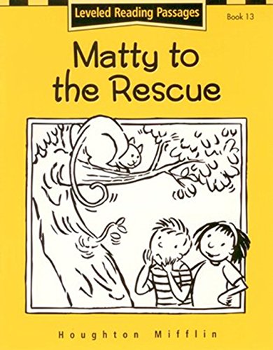 Imagen de archivo de Houghton Mifflin the Nation's Choice : Matty to the. . LV LV 2 a la venta por Better World Books