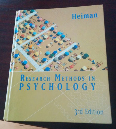 Stock image for Research Methods in Psychology for sale by Better World Books