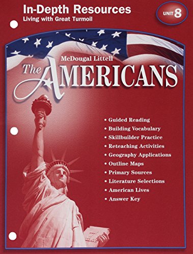 9780618175512: The Americans In-Depth Resources:Unit 8, Living With Great Turmoil Grades 9-12