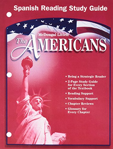 9780618175666: The Americans, Grades 9-12 Reading Study Guide: Mcdougal Littell the Americans