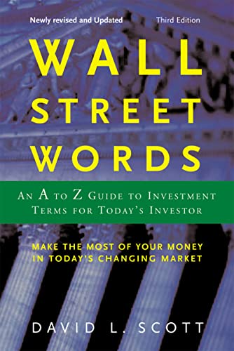 Beispielbild fr Wall Street Words : An A to Z Guide to Investment Terms for Today's Investor zum Verkauf von Better World Books