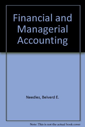 Beispielbild fr Financial And Managerial Accounting And Cd-rom And Working Papers, Volume 1 Andstudy Guide Sixth Edition And Smarthinking zum Verkauf von Buyback Express