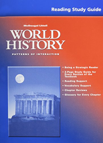 Beispielbild fr McDougal Littell World History: Patterns of Interaction: Reading Study Guide Grades 9-12 zum Verkauf von ThriftBooks-Dallas