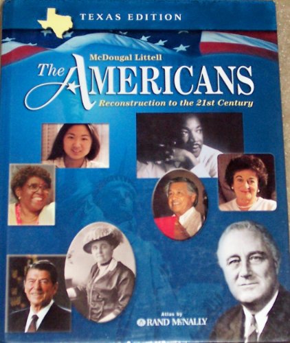 Stock image for The Americans Texas: Student Edition Grades 9-12 Reconstruction to the 21st Century 2003 for sale by SecondSale