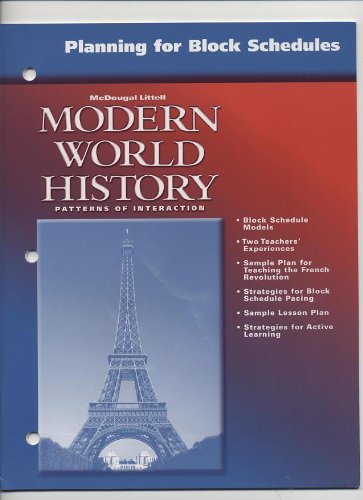 Stock image for Planning for Block Schedules - Modern World History for sale by Allied Book Company Inc.