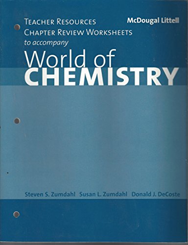 Stock image for World of Chemistry for sale by Jenson Books Inc