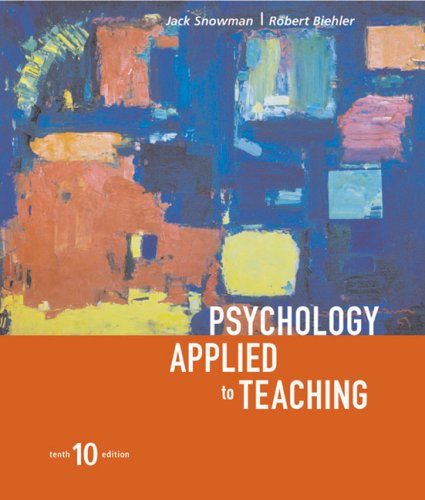 Beispielbild fr Psychology Applied to Teaching zum Verkauf von Better World Books