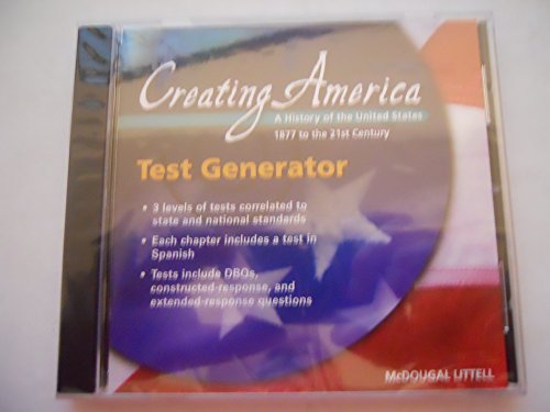 McDougal Littell Creating America: Test Generator CD-ROM Grades 6-8 (9780618195022) by McDougal Littell