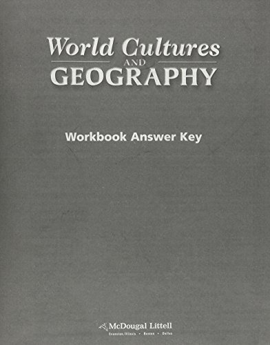 9780618199228: World Cultures & Geography Workbook Answer Key