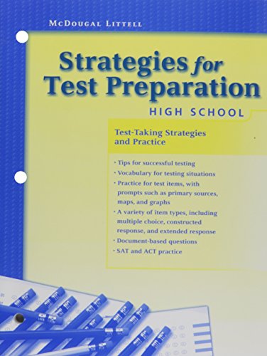 Beispielbild fr Strategies for Test Preparation zum Verkauf von Better World Books