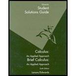 9780618218721: Student Solutions Guide: Used with ...Larson-Brief Calculus: An Applied Approach; Larson-Calculus: An Applied Approach