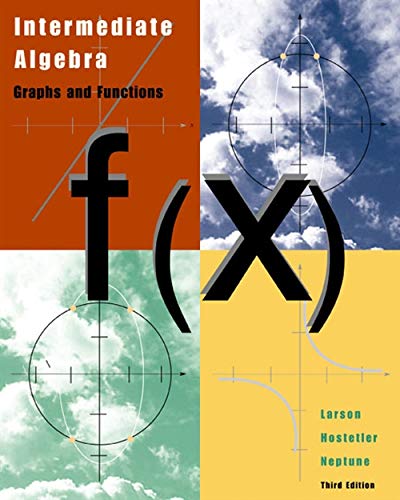 Imagen de archivo de Intermediate Algebra: Graphs and Functions, Third Edition a la venta por KuleliBooks