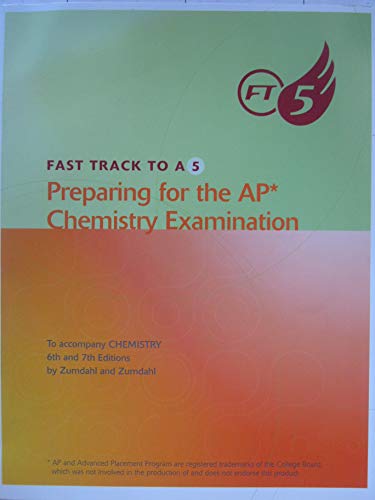 Chemistry: Fast Track to 5: Preparing for the AP Exam (9780618221714) by Zumdahl, Steven S.