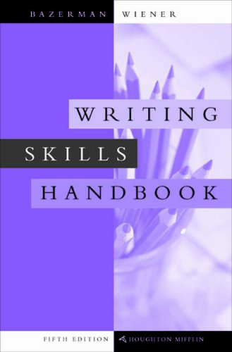 Imagen de archivo de Writing Skills Handbook a la venta por HPB-Red