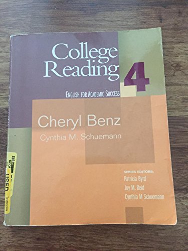 9780618230235: College Reading 4: English for Academic Success