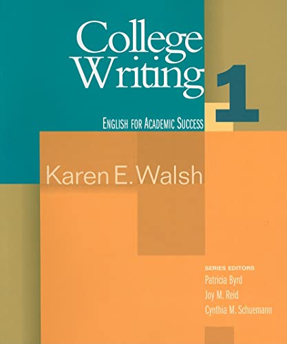 Imagen de archivo de College Writing 1 English for Academic Success a la venta por SecondSale