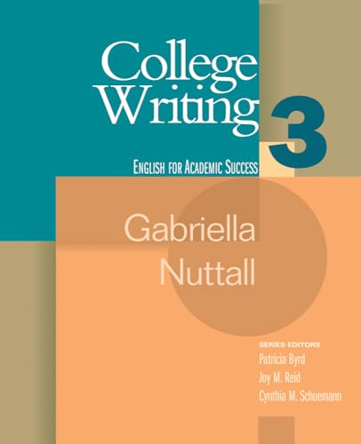 Beispielbild fr College Writing 3 (Houghton Mifflin English for Academic Success) zum Verkauf von Wonder Book
