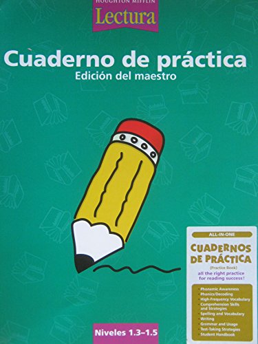 Stock image for Reading, Practice Book Take-Home Level 1.3-1.5: Houghton Mifflin Reading Spanish (Spanish Edition) ; 9780618235490 ; 0618235493 for sale by APlus Textbooks