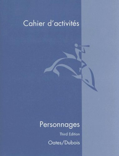 Imagen de archivo de Personnages: Cahier D'Activites (French Edition) a la venta por St Vincent de Paul of Lane County