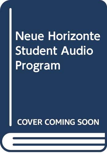 Stock image for Student Audio Program: Neue Horizonte: Introductory German for sale by a2zbooks