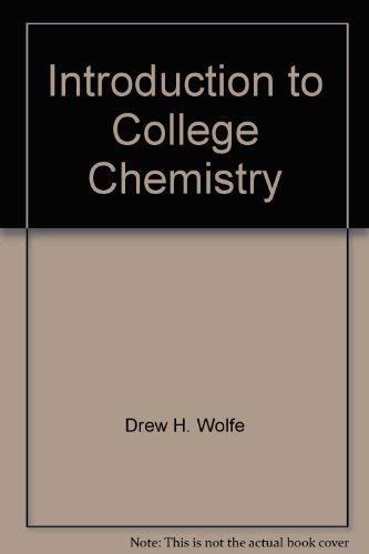 Beispielbild fr Introduction to College Chemistry zum Verkauf von Better World Books