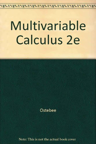 9780618248575: Multivariable Calculus 2e