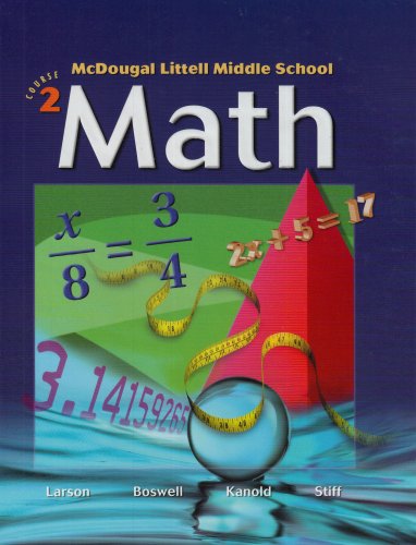 Stock image for McDougal Littell Middle School Math, Course 2 for sale by Ergodebooks