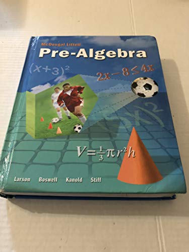 9780618250035: McDougal Littell Pre-Algebra: Student Edition 2005