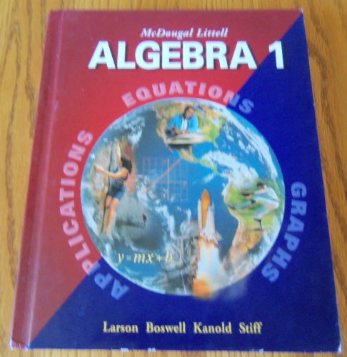 9780618250189: Algebra 1, Grades 9-12: Mcdougal Littell High School Math