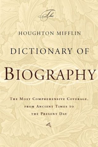 9780618252107: The Houghton Mifflin Dictionary of Biography