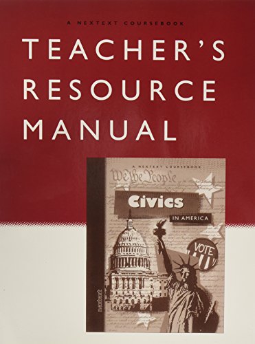 9780618255269: Nextext Coursebooks: Teacher Resource Manual Civics in America