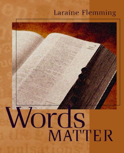 Stock image for Words Matter for sale by St Vincent de Paul of Lane County