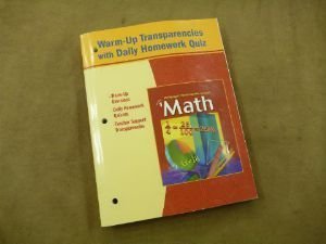 Stock image for McDougal Littell Middle School Math: Warm-Up Transparencies & Daily Homework Quiz Book 1 for sale by Nationwide_Text