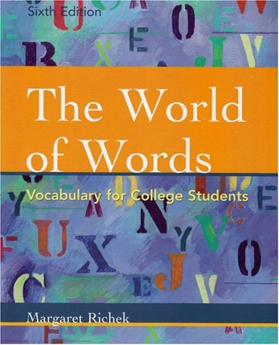 Stock image for The World of Words: Vocabulary for College Students, 6th Ed for sale by a2zbooks