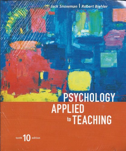 Beispielbild fr Psychology Applied to Teaching Tenth Edition with Upgrade C D zum Verkauf von ThriftBooks-Dallas