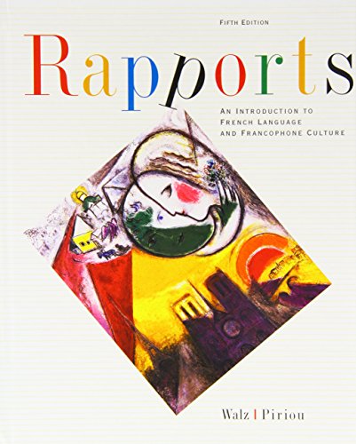 Rapports: An Introduction To French Language And Francophone Culture (9780618267057) by Walz, Joel; Piriou, Jean-Pierre