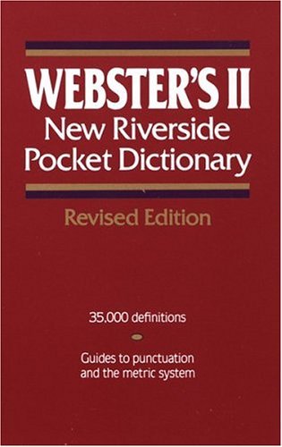 9780618268436: Title: Websters II New Riverside Pocket Dictionary