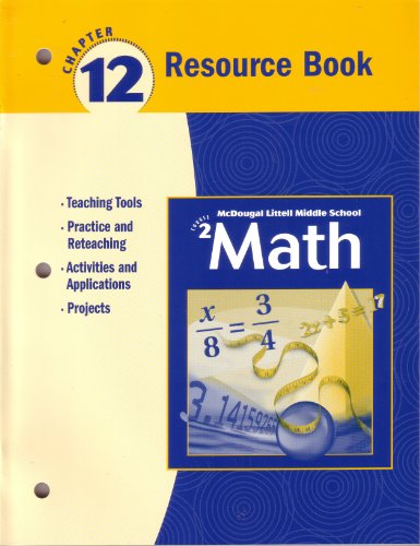 Stock image for McDougal Littell Middle School Math Course 2: Resource Book Chapter 12 for sale by BookHolders