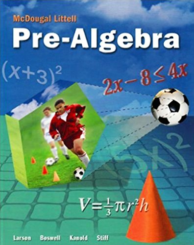 9780618269471: McDougal Littell Pre-Algebra: Resource Book Chapter 10