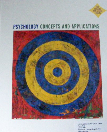 Stock image for Psychology: Concepts and Applications for sale by BooksRun