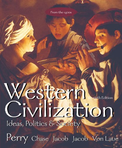 Stock image for Western Civilization: Ideas Politics and Society from the 1400 for sale by HPB-Red