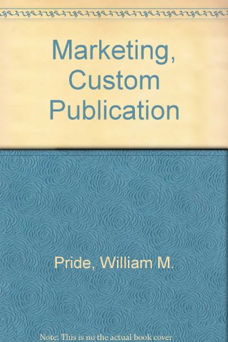 Stock image for Marketing, Custom Publication for sale by Better World Books: West