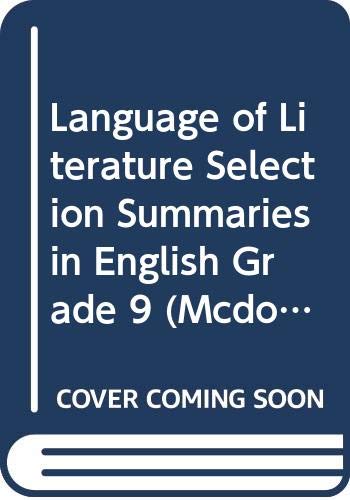 9780618289622: McDougal Littell Language of Literature: Selection Summaries in English Audio CD Package Grade 09