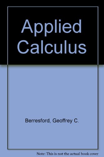 Stock image for Student Solutions Manual to Accompany Applied Calculus, Brief Applied Calculus, 3rd for sale by a2zbooks