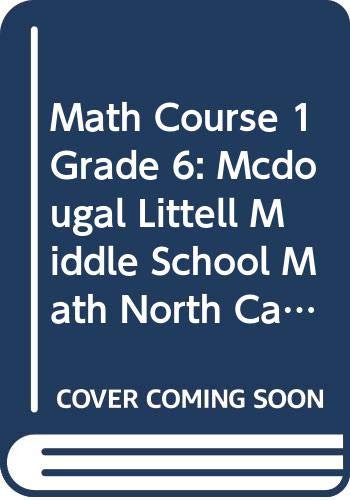 9780618293773: Math Course 1 Grade 6: Mcdougal Littell Middle School Math North Carolina