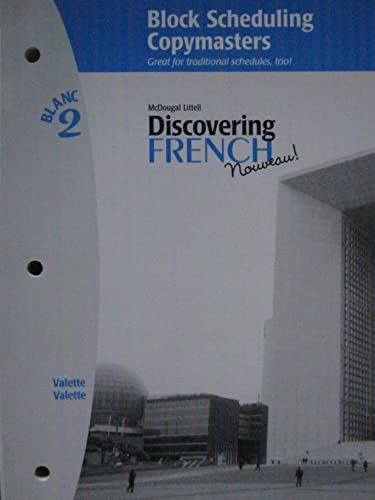 Imagen de archivo de Discovering French Novveau (Block Scheduling Copymasters, Blanc 2) a la venta por Nationwide_Text