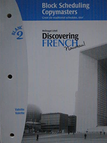 9780618299218: Discovering French Novveau (Block Scheduling Copymasters, Blanc 2)