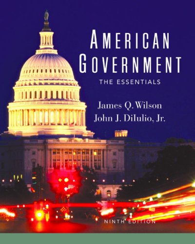 Imagen de archivo de American Government : The Essentials a la venta por Better World Books