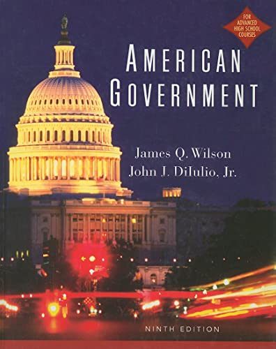 9780618299829: American Government: Institutions And Policies